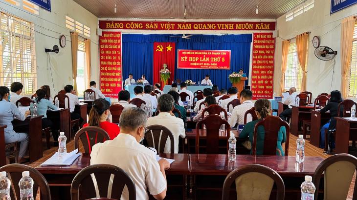 HĐND xã Thạnh Tân tổ chức kỳ họp thứ 5 khóa XII, nhiệm kỳ 2021–2026